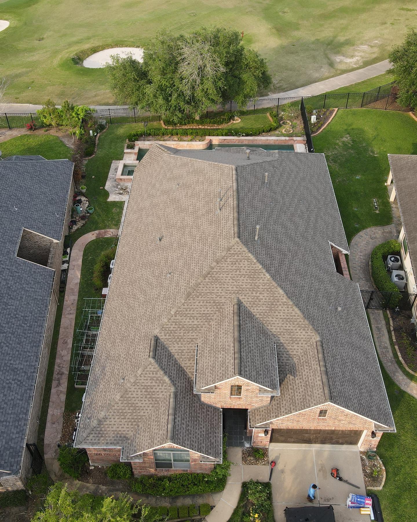 Completed roofing project