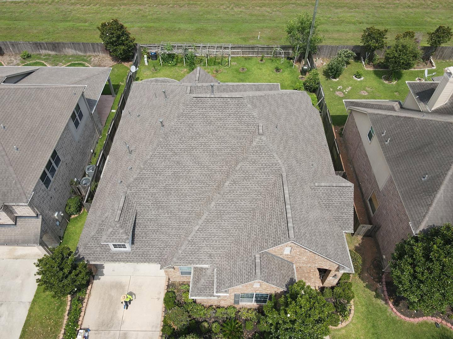 Completed roofing project