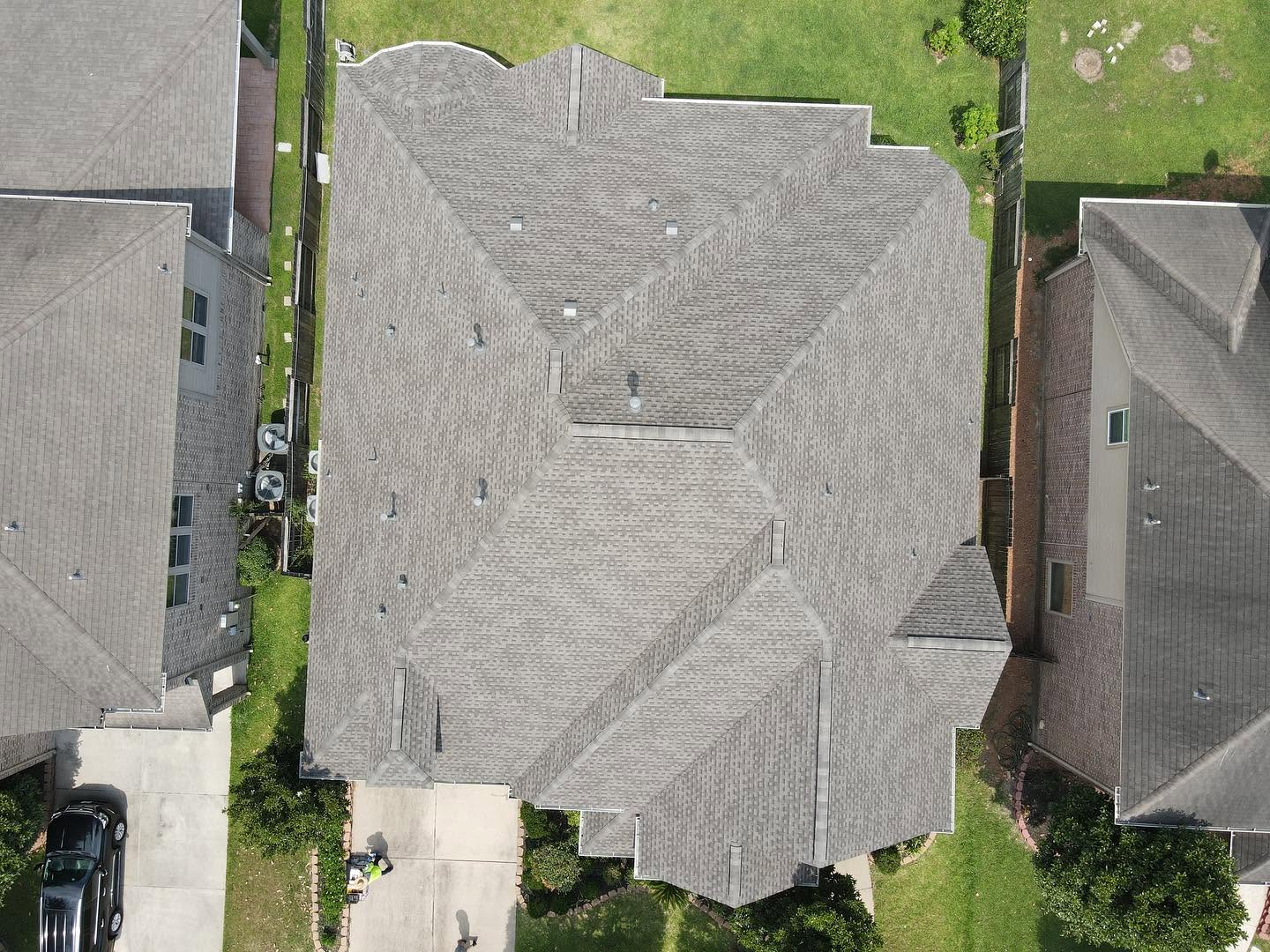 Completed roofing project